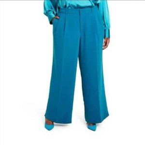 Sergio Hudson Wide Leg, High Waist Tailored Trousers